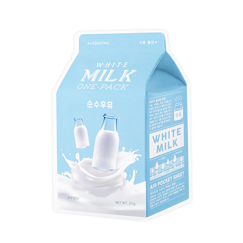 [A'PIEU] Masque en tissu Milk One Pack #WHITE