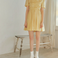 [COMMON UNIQUE] Robe courte à volants (Jaune)
